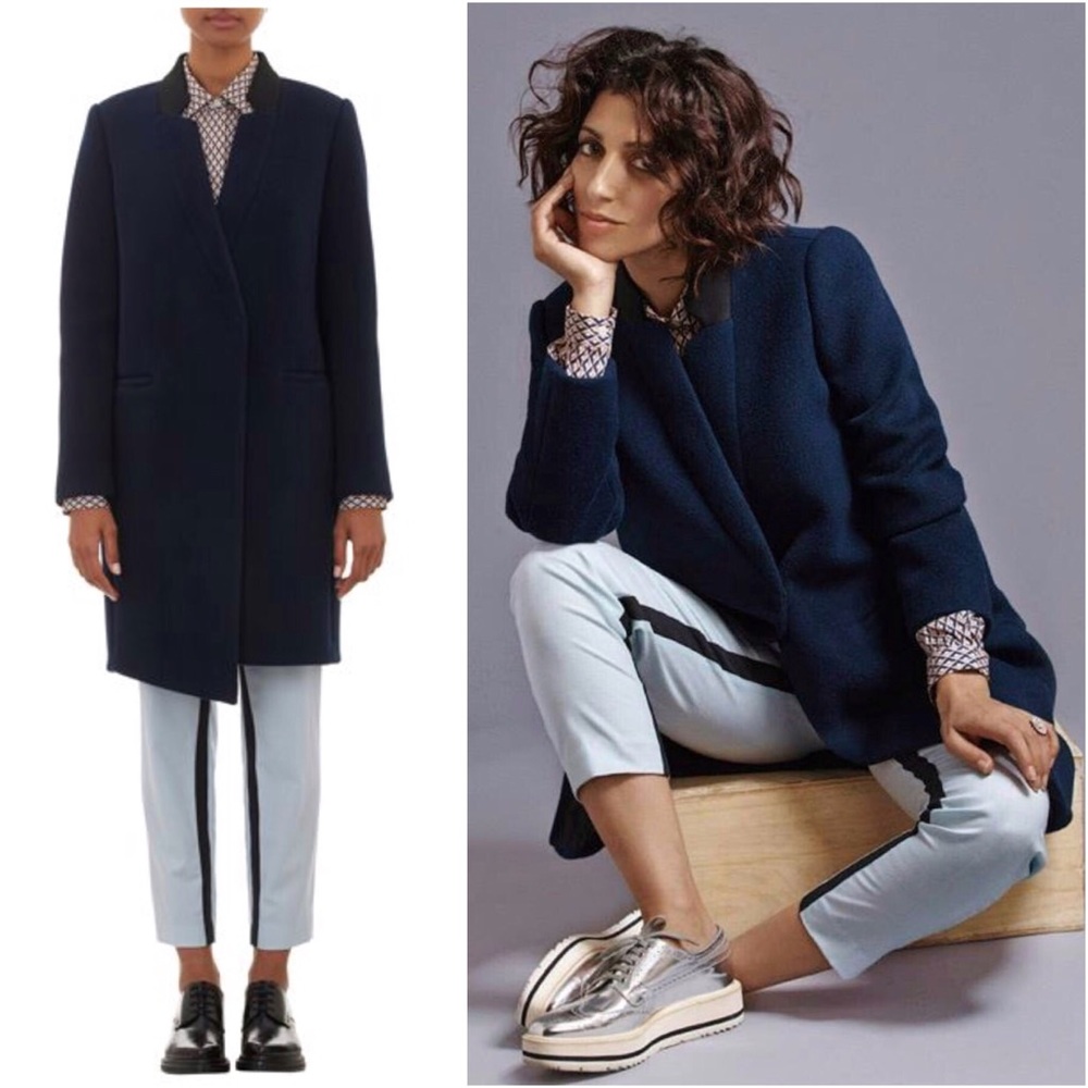 Yasmin Sewell bonded wool coat